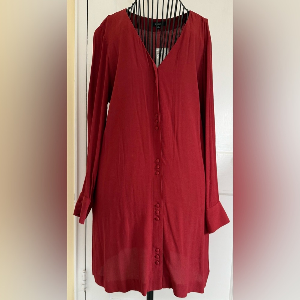 Madewell Long Sleeve Button-Front Shirt Dress - Picture 3 of 6